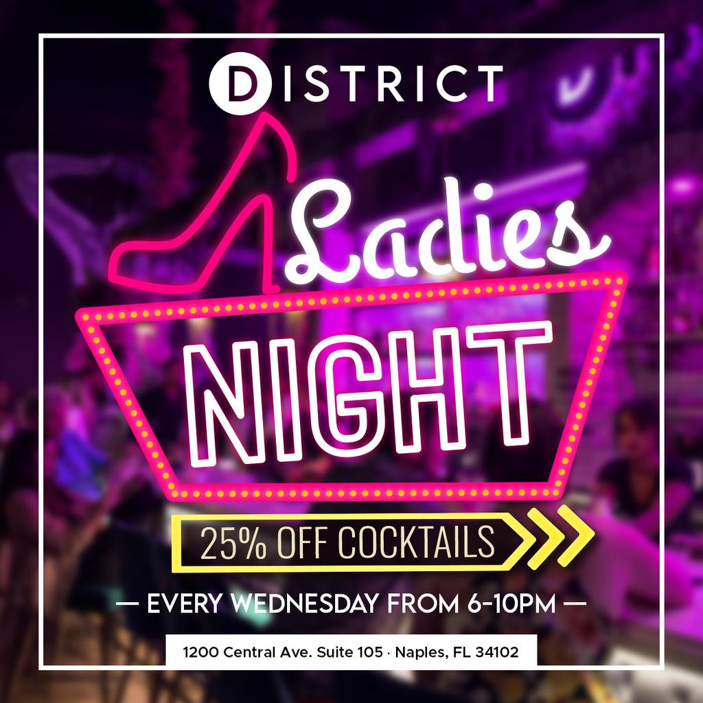 Ladies Night at District Sushi Bar in Naples