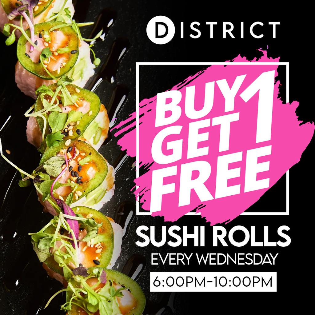 Buy 1 Get 1 Free Sushi Rolls