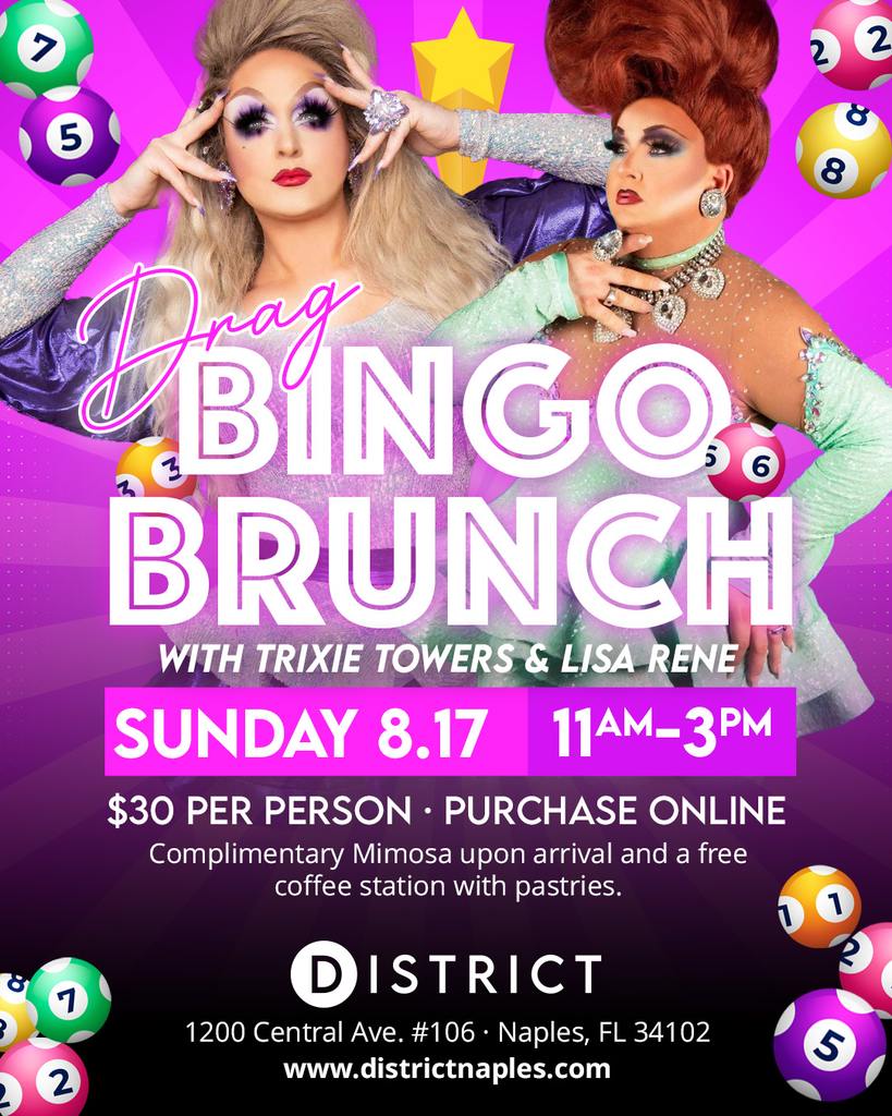 drag bingo brunch at district